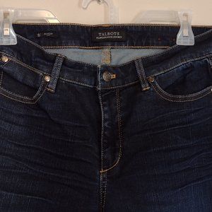 Talbots Women's Denim Jeans Size 8 Flawless Five Pocket Bootcut Curvy